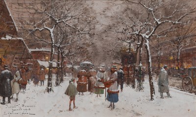 Lot 5 - Eugene Galien-Laloue French, 1854-1941 Devant...