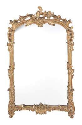 Lot 1002 - Rococo Style Giltwood Mirror 20th Century The...