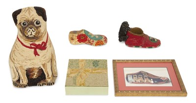 Lot 1043 - Group of Four Beaded Table Ornaments Two of...