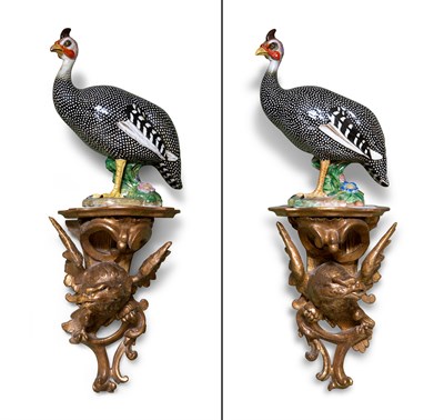 Lot 1044 - Pair of Giltwood Wall Brackets 19th Century...