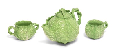 Lot 1057 - Dodie Thayer Glazed Ceramic Lettuce Ware Three-...