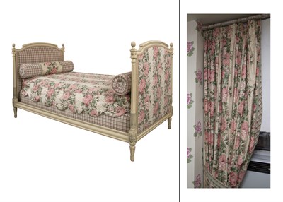 Lot 1096 - Louis XVI Style Upholstered Painted Wood...