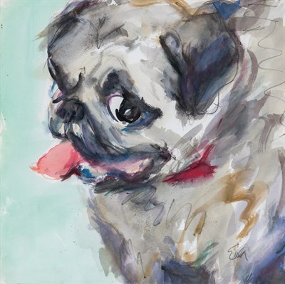 Lot 1013 - Joe Eula American, 1925-2004 Portrait of...