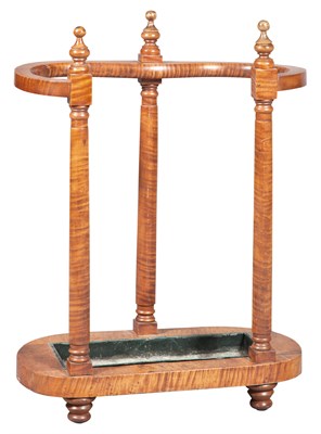 Lot 236 - Figured Maple Umbrella Stand Second quarter...