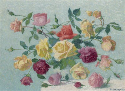 Lot 32 - Achille Lauge French, 1861-1944 Bouquet de...