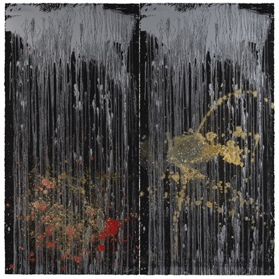 Lot 182 - Pat Steir (b. 1940) INFINITY DIPTYCH A Color...
