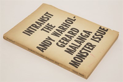 Lot 1129 - ANDY WARHOL and GERARD MALANGA Intransit the...