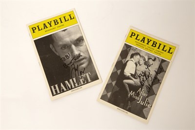 Lot 1169 - SIENNA MILLER & JUDE LAW Playbills Inscribed...