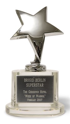 Lot 1167 - AWARD Superstar Award presented to Brigid...