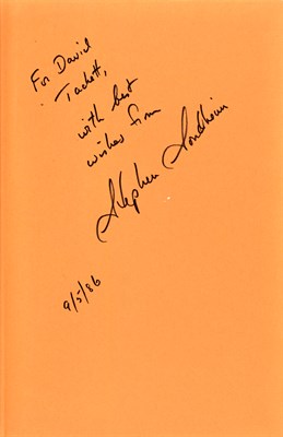 Lot 307 - Stephen Sondheim Group of four works....