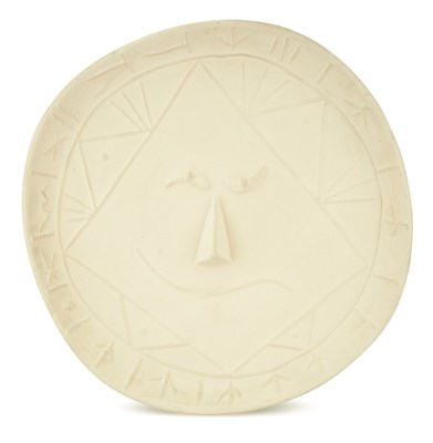 Lot 155 - Pablo Picasso (1881-1973) VISAGE GÉOMÉTRIQUE...