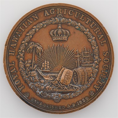 Lot 1051 - Royal Hawaiian 1850 Agricultural Society Medal...