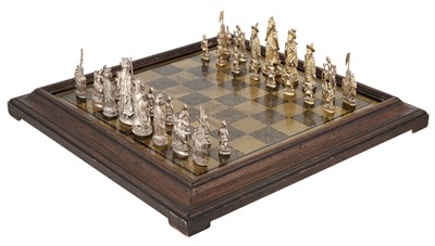 Lot 270 - English Silver and Silver-Gilt Chess Set Maker...