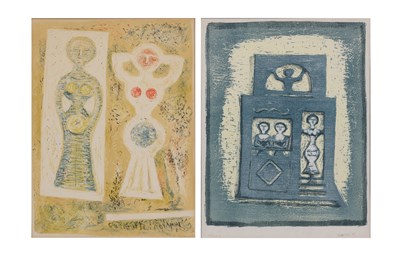Lot 85 - Massimo Campigli (1895-1971) DANSEUSE; CASE...