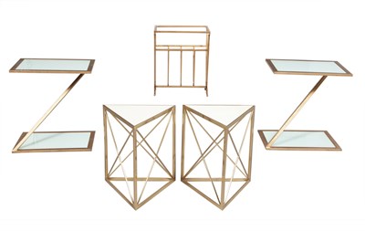 Lot 421 - Pair of Gilt-Metal and Glass Occasional Tables...