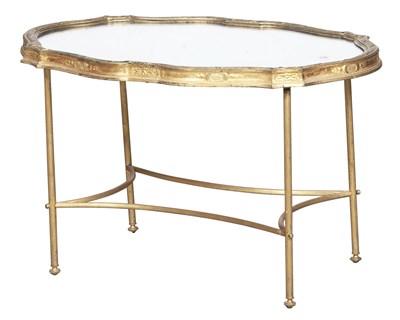 Lot 380 - Neoclassical Style Gilt-Metal and Mirrored Low...