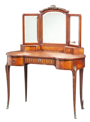 Lot 363 - Late Louis XV Style Tulipwood Parquetry...