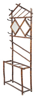 Lot 377 - Bamboo Hall Stand Height 81 inches, width 35...