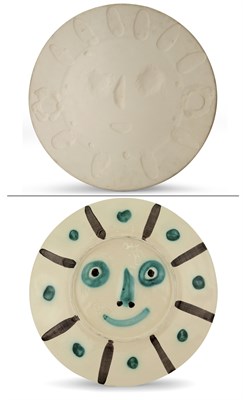 Lot 156 - Pablo Picasso (1881-1973) VISAGE AUX TACHES,...