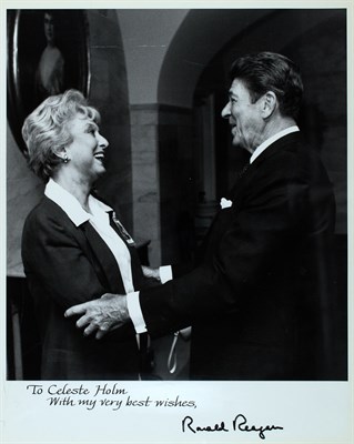 Lot 62 - REAGAN, RONALD Celeste Holm's Presidential...