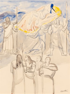 Lot 1090 - Sir Jacob Epstein British, 1880-1959 Upon a...