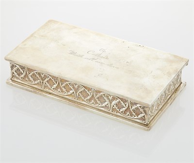Lot 63 - CELESTE HOLM Signed Tiffany Silver Jewelry Box...