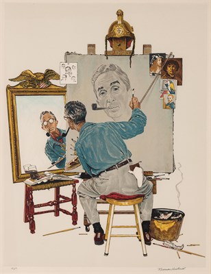 Lot 174 - Norman Rockwell (1894-1978) TRIPLE SELF...