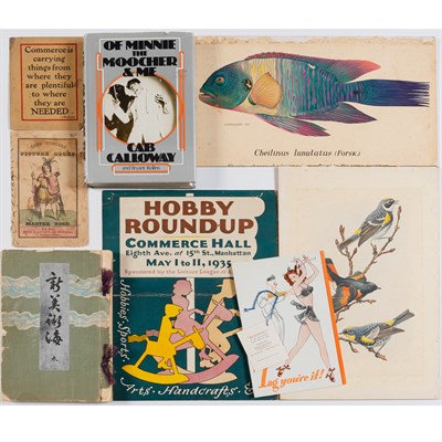Lot 1055 - Group of Printed and Ethnographic Items...