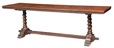 Lot 396 - Italian Renaissance Style Walnut Long Table...