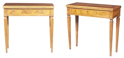 Lot 397 - Pair of Italian Neoclassical Style Inlaid...