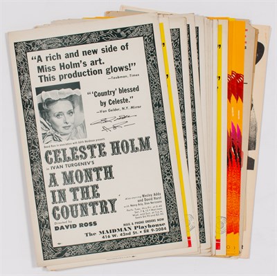 Lot 2154 - [SIGNED THEATER BILLS] A large group of...