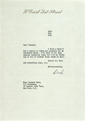 Lot 50 - RODGERS, RICHARD Two letters of thanks to...