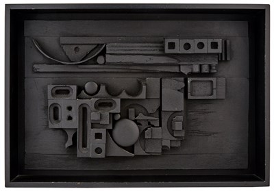 Lot 134 - Louise Nevelson (1899-1988) SUN-SET Black...