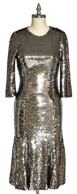 Lot 84 - GLENN CLOSE Dolce & Gabbana silver and gold...