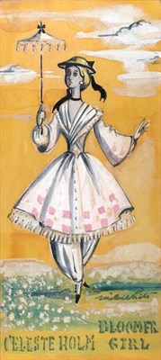 Lot 16 - WHITE, MILES Rare original costume design for...