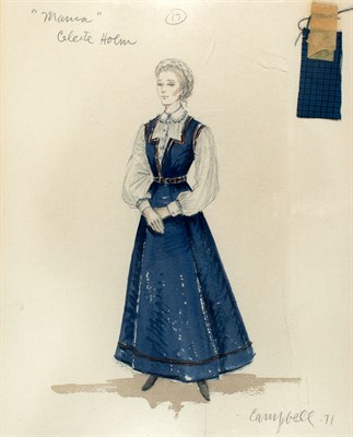 Lot 2161 - [COSTUME DESIGN] Original costume design for...
