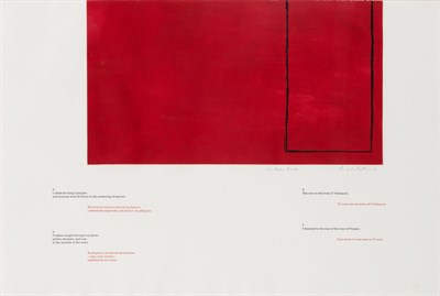 Lot 130 - Robert Motherwell (1915-1991) RED 4-7 (BELKNAP...