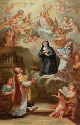 Lot 125 - Italian School 18th Century A Vision of Saint...