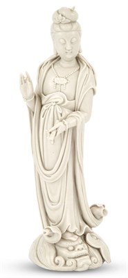 Lot 135 - A Fine Chinese Dehua Figure of Guanyin Lin...