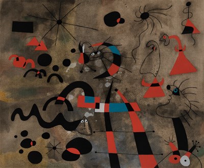 Lot 125 - After Joan Miró (1893-1983) L'ÉCHELLE DE...