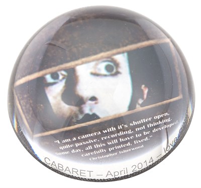 Lot 76 - CABARET Opening Night "Cabaret" Paperweight...