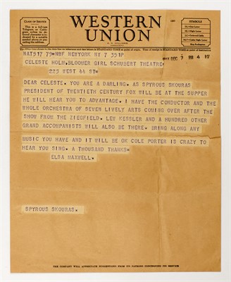 Lot 2155 - [TELEGRAMS-COCKTAILS & INVITATIONS] Group of...