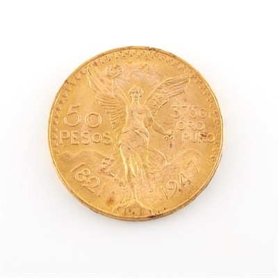 Lot 1041 - Mexico 1947 50 Pesos Nice Uncirculated coin. UNC