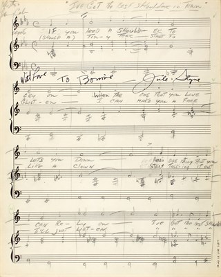 Lot 312 - [Pink Tights] Jule Styne. Three musical...