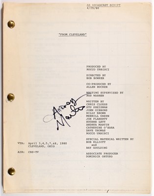 Lot 113 - ANDREA MARTIN Two signed items. Two items...