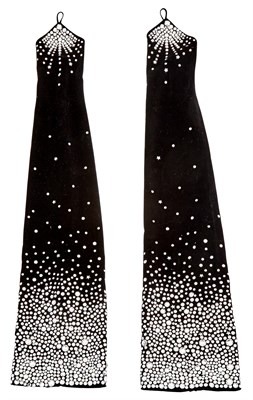 Lot 163 - MOULIN ROUGE Pair of fingerless gloves from...