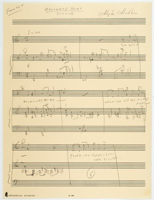Lot 139 - STEPHEN SONDHEIM Autographed musical...
