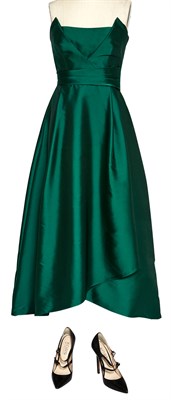 Lot 142 - MERYL STREEP Alberta Ferretti green dress and...