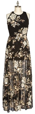 Lot 115 - AUDRA McDONALD Carmen Marc Valvo black dress...