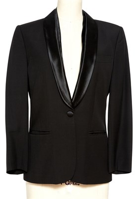 Lot 144 - SUSAN STROMAN Alexander McQueen black tuxedo...